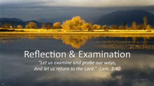 Reflection & Examination