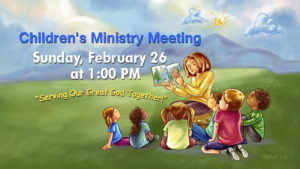 Children's Ministry Meeting