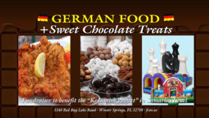 German Food / Chocolate Treats Luncheon