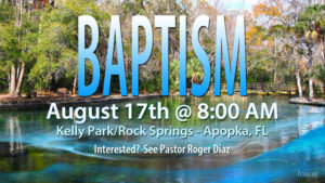 Baptism - August 17, 2022