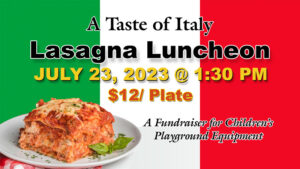 Lasagna Luncheon Fundraiser