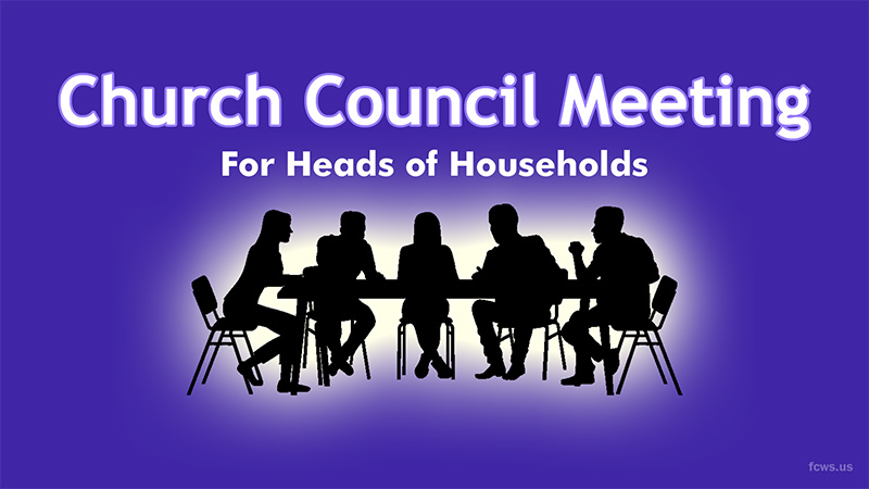 Church Council Meeting – January