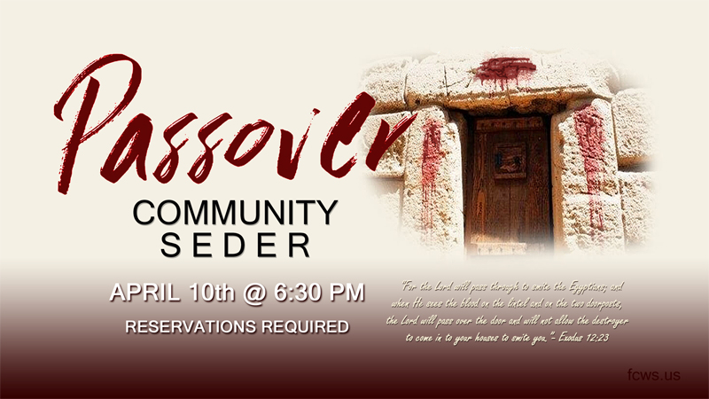 Passover Community Seder – Save the Date!