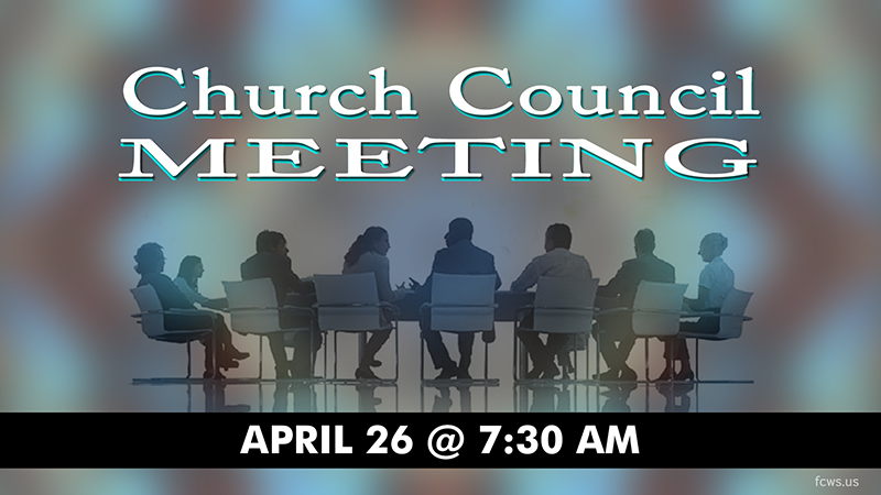 Church Council Meeting – April